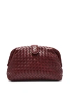 Bottega Veneta The Lauren 1980 Leather Clutch In Burgundy