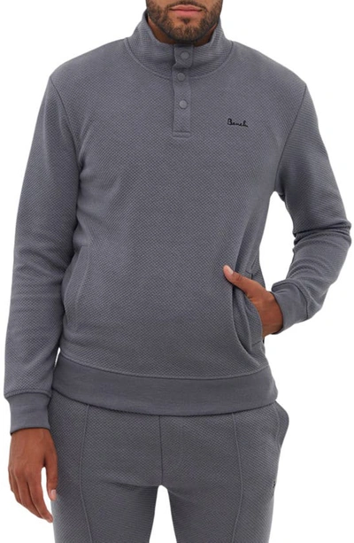 Bench Heber Snap Funnel Neck Sweater In Steel Grey ModeSens