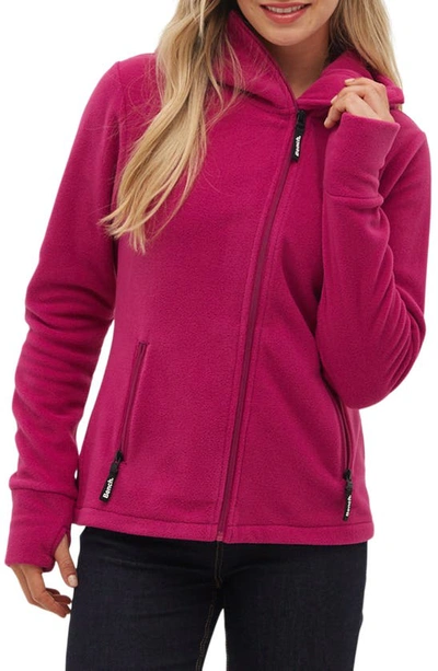 Bench Ninja Asymmetric Fleece Jacket In Orchid
