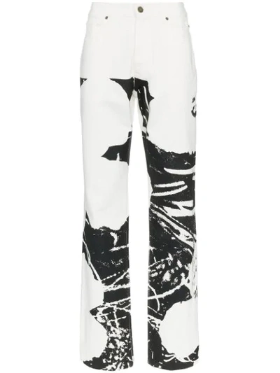 Calvin Klein 205w39nyc X Andy Warhol Foundation Splash Front Jeans In White