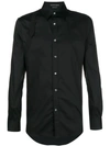 Alexander Mcqueen Harness Cotton-blend Shirt In Black