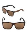 Puma 56mm Square Sunglasses In Dark Brown