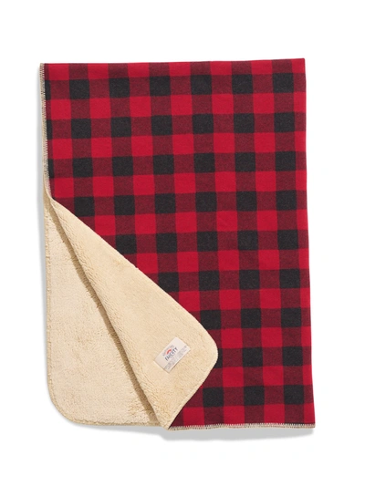 Faherty Legend&trade; High Pile Fleece Blanket In Red Black Buffalo