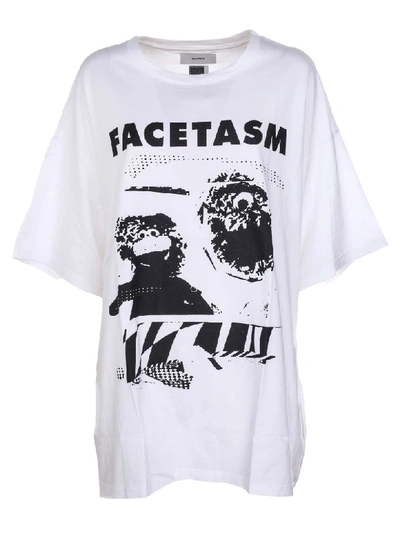 Facetasm Printed T-shirt In White