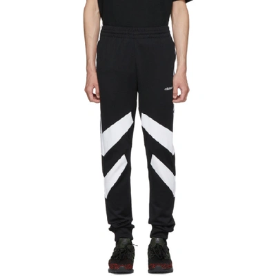 Adidas Originals Adidas Panelled Sweatpants - Black In Black/white