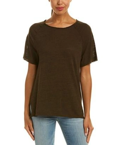 Michael Stars Crew Raglan Top In Brown