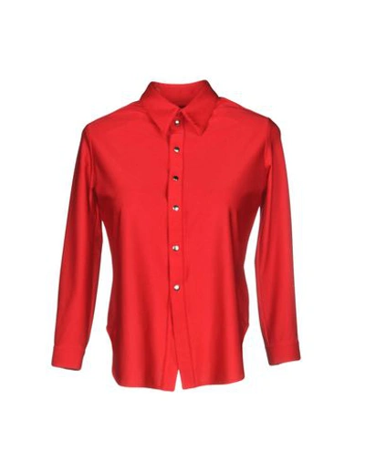 Balenciaga Solid Color Shirts & Blouses In Red