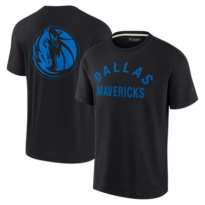 Fanatics Signature Unisex  Black Dallas Mavericks Super Soft T-shirt