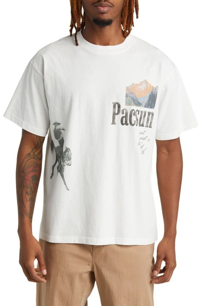 Pacsun Psg Out West Graphic T-shirt In White