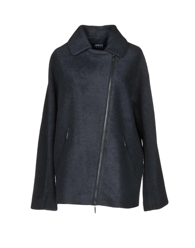 Armani Jeans Coats In Dark Blue