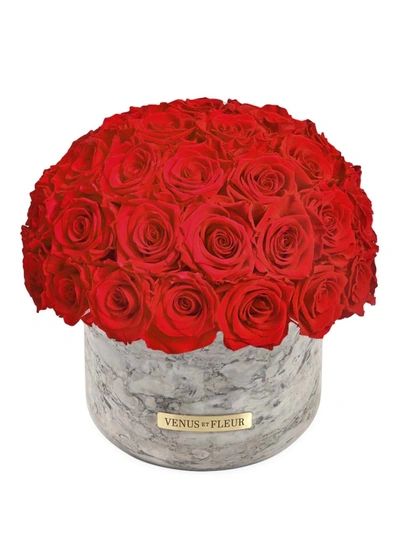 Venus Et Fleur Gia Eternity Rose Marble Vase In Red