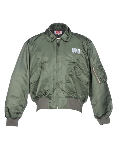 Used Future Jackets In Military Green
