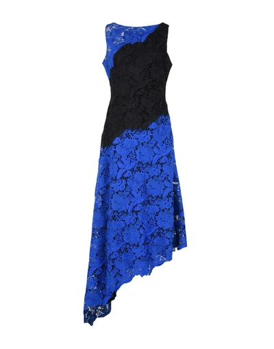 Badgley Mischka Midi Dress In Blue