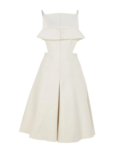 Solace London Short Dress In Ivory