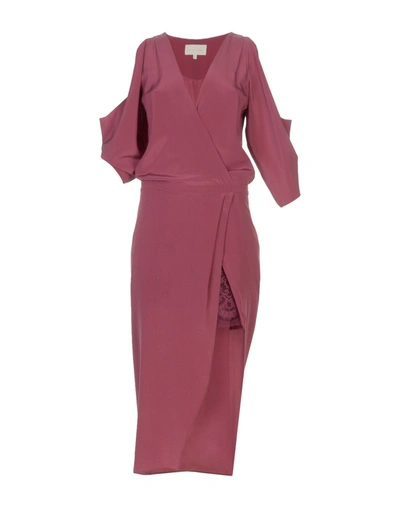 Michelle Mason Short Dress In Mauve