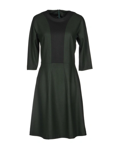 Alessandro Dell'acqua Short Dress In Dark Green