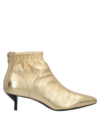3.1 Phillip Lim Ankle Boots In Gold