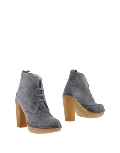 Serafini Etoile Ankle Boots In Grey