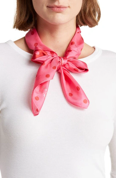 Pink Kate Spade Skinny Scarf Spade Floral Skinny Scarf In Silk