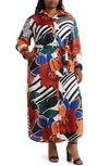 By Design Emmeline Stripe Maxi Dress In In Bloom Rust