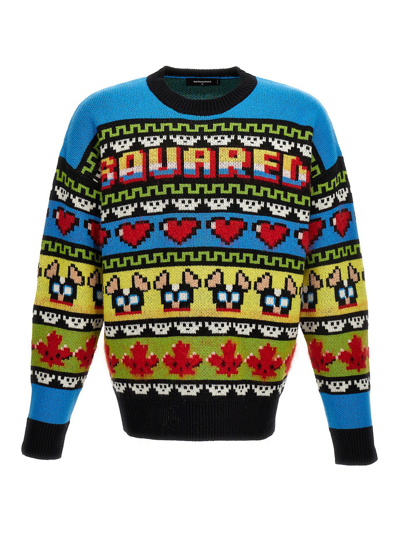 Dsquared2 Ciro Sweater In Multicolor