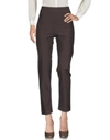 Avenue Montaigne Cropped Pants & Culottes In Dark Brown