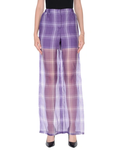 Alberta Ferretti Trousers In Purple