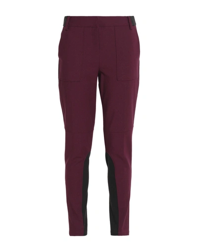 Tibi Casual Pants In Maroon