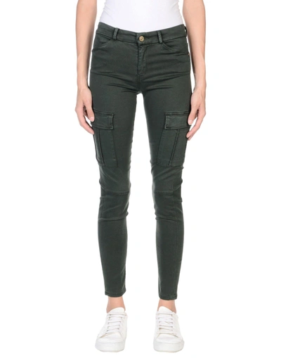 7 For All Mankind Casual Pants In Dark Green