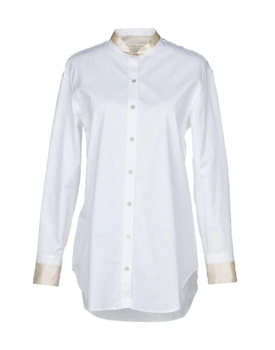 Rag & Bone Solid Color Shirts & Blouses In White