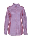 Alcoolique Striped Shirt In Azure