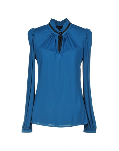 Roberto Cavalli Blouse In Pastel Blue