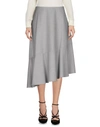 Carven 3/4 Length Skirts In Light Grey
