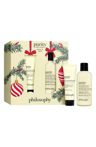 Philosophy Purity Clay Mask & Cleanser Set In White