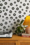 Urban Outfitters Daisy Removable Wallpaper In Ivory At  In White
