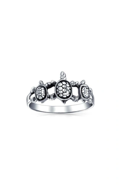 Bling Jewelry Bff Friends Turtle Ring In Silver