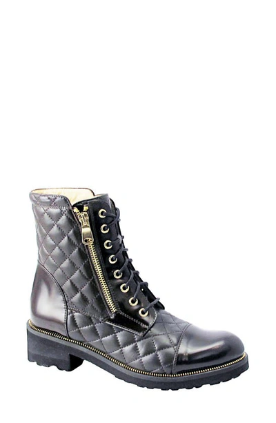 Ron White Tiffany Water Resistant Combat Boot In Chocolate