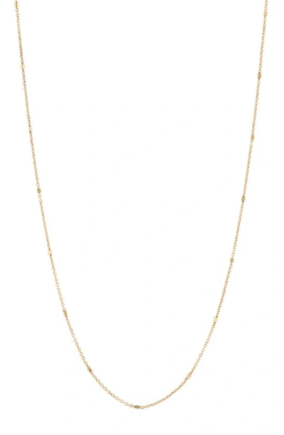 Bony Levy 14k Gold Cube & Rolo Station Necklace In 14k Yellow Gold