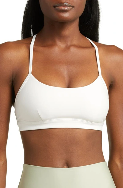 Alo Yoga Airlift Intrigue Bra In Ivory