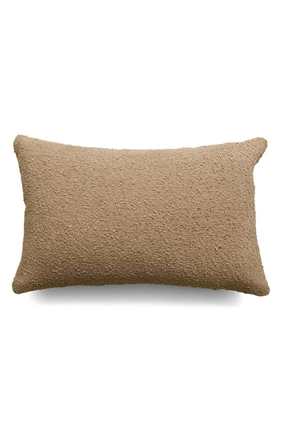 Hommey Bouclé Lumbar Pillow Cover In Latte