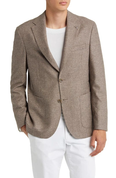 Jack Victor Morton Soft Constructed Wool & Cashmere Sport Coat In Tan