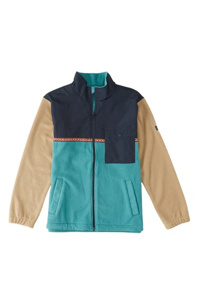 Billabong A/div Boundary Trail Fleece Jacket In Pac In Pacific