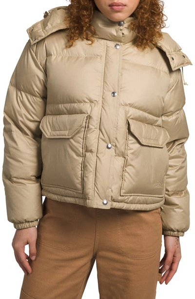 The North Face 71 Sierra Water Repellent Down Short Puffer Jacket In Khaki