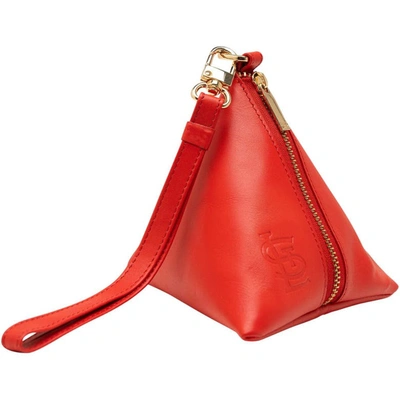 Lusso St. Louis Cardinals Rhea Dumpling Wristlet In Red