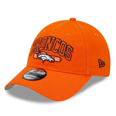 New Era Orange Denver Broncos Outline 9forty Snapback Hat