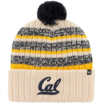 47 ' Khaki Cal Bears Tavern Cuffed Knit Hat With Pom