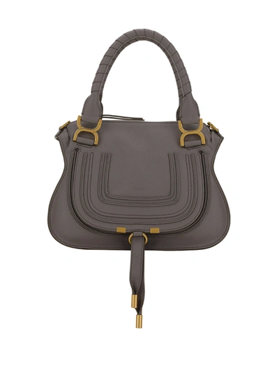 Chloé Borsa A Tracolla Marcie In Grey