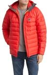 Fjall Raven Expedition Pack Water Resistant 700 Fill Power Down Jacket In True Red