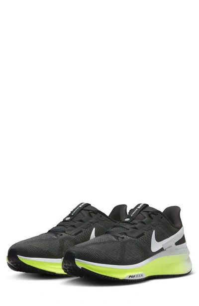 Nike Air Zoom Structure 25 Road Running Shoe In Grey