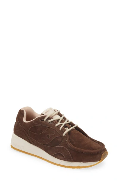 Saucony Shadow 6000 Moc Toe Trainer In Brown
